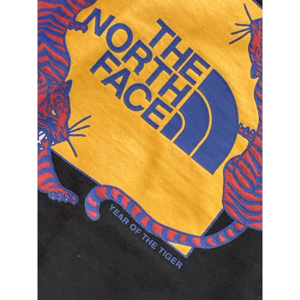 Black The North Face Hoodie The Year of the Tiger Logo Graphic Print Mens XXL